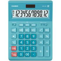 Calculadora Compacta Casio GR-12C-LB - Turquesa