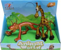 Toys Animal World Zhong Jieming Q9899-231 Tigre/Girafa