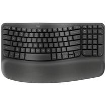 Teclado Sem Fio Logitech Wave Keys Ingles - Cinza