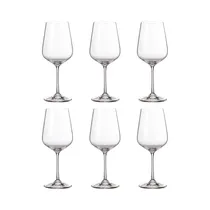 Set de Copas para Vino Bohemia Tori Titanium 490ML 6 Piezas