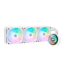Cooler Cpu Water Aigo Darkflash Twister DX360 V2.6 Liquid, Argb, Branco, 360MM, Intel 115X/ 1200/ 1700/ 2011(V3), AMD AM2+/ AM3+/ AM4/ AM5/ FM2+