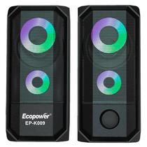 Speaker para PC Ecopower EP-K009 / LED RGB / Gamer Sound 2.0