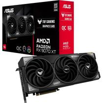 Placa de Video Asus Tuf Gaming Radeon RX 9070 XT Oc Edition 16 GB GDDR6 - Preto (90YV0L70-M0NA00)