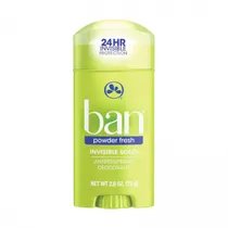 Desodorante sólido Ban Deodorant 24H Invisible Protection Powder Fresh 73G