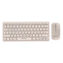Kit 2IN1 FTXGK03 Mouse e Teclado Wireless Espanhol Gold
