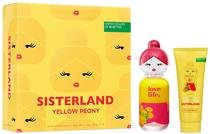 Kit Perfume Benetton United Colors Sisterland Yellow Peony Edt 80ML + Lotion 75ML - Femini