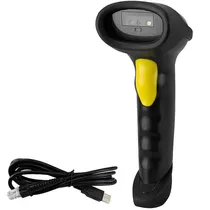 Leitor de Código de Barras Quanta QTLCQ312 Quickscan Pro 1D/2D com Fio / 300 Linhas Por Segundo - Preto/Amarelo