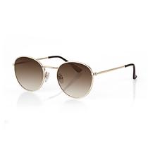 Oculos de Sol Masculino Daniel Klein DK3263-3 / Estilo Redondo - Dourado/Marrom