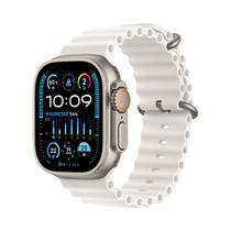 Relogio Apple Ultra GPS+Cell 49MM Titanium Case White Ocean Band FNH83LW/A