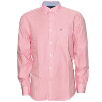 Camisa Tommy Hilfiger Masculino 08578A6502-670 L Vermelho Listrado