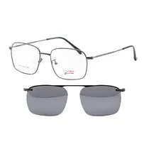 Armação para Óculos de Grau Clip-On Visard L8004 C1 Tam. 54-18-140MM - Preto
