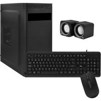 Kit Barebone Mtek DK01 com Teclado (Espanhol) + Mouse + Speaker - Preto