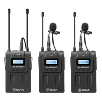 Microfone Boya BY-WM8 PRO-K2 Wireless Lapella Câmera (2TX+1RX)