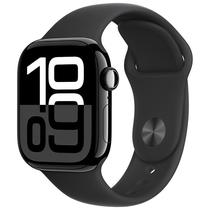 Apple Watch Series 10 MWWE3LW/A - Bluetooth - Wi-Fi - 42MM - s/M - GPS - Jet Black Aluminum/Black Sport