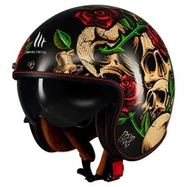 Capacete MT Helmets Le Mans 2 SV s Breakout B9 - Aberto - Tamanho M - com Óculos Interno - Gloss