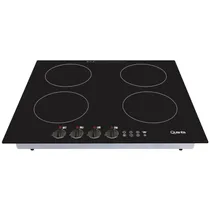 Fogão Elétrico Quanta QTCEIN800 - 8000W - 4 Bocas - Indução - 220V - Preto