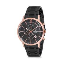 Relogio Analogico Masculino Daniel Klein Exclusive DK12228-6 - Preto e Rosa Ouro