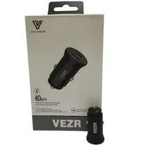 Carregador Vezr p/Auto VC03 48W Black