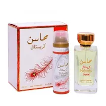 Perfume Lattafa Mahasin Crystal Edp (F) - 100ML + Deo 50ML
