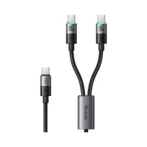 Adaptador Mcdodo CA-6740 USB-C Dual 100W Gris