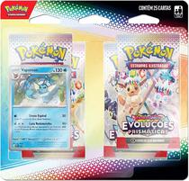 Cartas Pokemon Vaporeon EV8,5 Evolucoes Prismaticas - 10-10024-102 (25 Cartas)