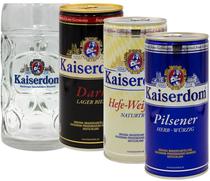 Kit Cerveja Kaiserdom com 3 Latas de 1 Litro + 1 Caneca