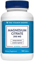 The Vitamin Shoppe Magnesium Citrate 200MG (100 Tabletas)