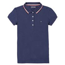 Camiseta Tommy Hilfiger Polo Infantil Feminina KG0KG03391-002- 8 Azul Marinho