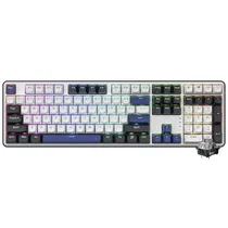 Teclado Gamer Mecanico Redragon K689WBB-RGB Wyvern USB / RGB / Ingles - Branco / Preto