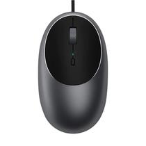 Mouse Satechi C1 USB-C Wired ST-Awucmm 3200DPI Ajustavel/3 Botoes - Cinza