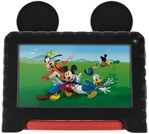 Tablet Multi NB627 Disney Junior Mickey 7" Wi-Fi/Bluetooth 2+2GB/64GB - Preto/Vermelho
