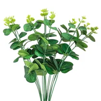 Eucalipto Artificial Decorativo Galhos - Verde c/Brillo