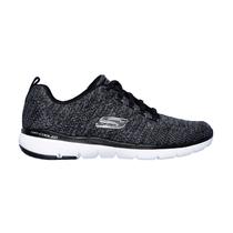 Tenis Skechers Feminino Flex Appeal 3.0 Preto/Branco 13077BKW