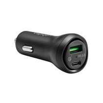 Spigen Cargador Celular Vehicular Steadiboost USB-C Policarbonato 27W + 18W - Total 45W Negro