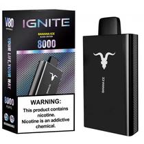 Ignite Vaper Desechable V80 Black 8000PUFFS Banana Ice