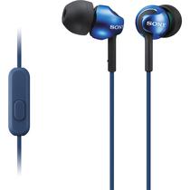 Fone de Ouvido Sony MDR-EX110AP com Microfone - Azul