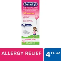 Benadryl Medicamentos Dye-Free Allergy Carton Rosado