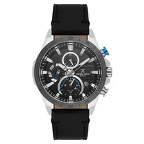 Relogio Analógico Masculino Daniel Klein DK.1.13993-5 Exclusive Gent / Pulseira de Couro - Preto/Prata