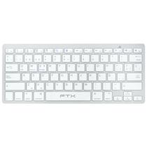 Teclado FTX FTXB1000 Bluetooth / Espanhol - Branco / Prata