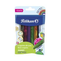 Crayones Pelikan Jumbo Color Mix 2 En 1 5716 6 Unidades