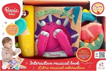 Livro Interativo Musical de Dinossauros Benic Baby - BB185-B