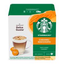 Capsulas de Cafe Nescafe Starbucks Caramel Macchiato para Maquinas Dolce Gusto com 12 Unidades