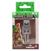 Boneco Minecraft 3D Eraser Skeleton 42402