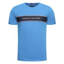 Camiseta Tommy Hilfiger Masculino MW0MW12512-CX7-00 s Cyan