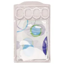 Cortina para Box com Ganchos Design Floral - Cor