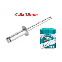 Remache de Extremo Abierto Total WJRT4801211 4.8X12MM 100 Piezas