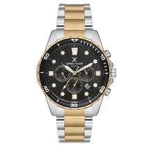 Relogio Analógico Masculino Daniel Klein DK.1.12680-5 Exclusive Gents / Pulseira de Aço Inoxidável - Prata/Dourado
