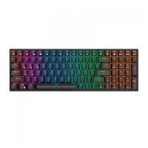 Teclado Royal Mecanico RK100 RGB s/f Black SW Brow Switch Brown