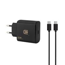 Carregador Ur UA-13 - 45W - USB Tipo C - Cabo Tipo C - Bivolt - Preto