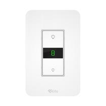 Interruptor Inteligente 4LIFE Smart Dimmer Switch 2.4GHZ - Branco (FL7011) Tuya Smart Life, Amazon Alexa e Google Assistant 100-240V - 50/60HZ